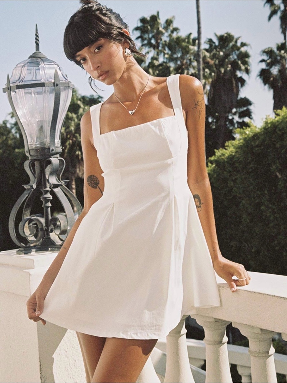 Xanthus mini white dress